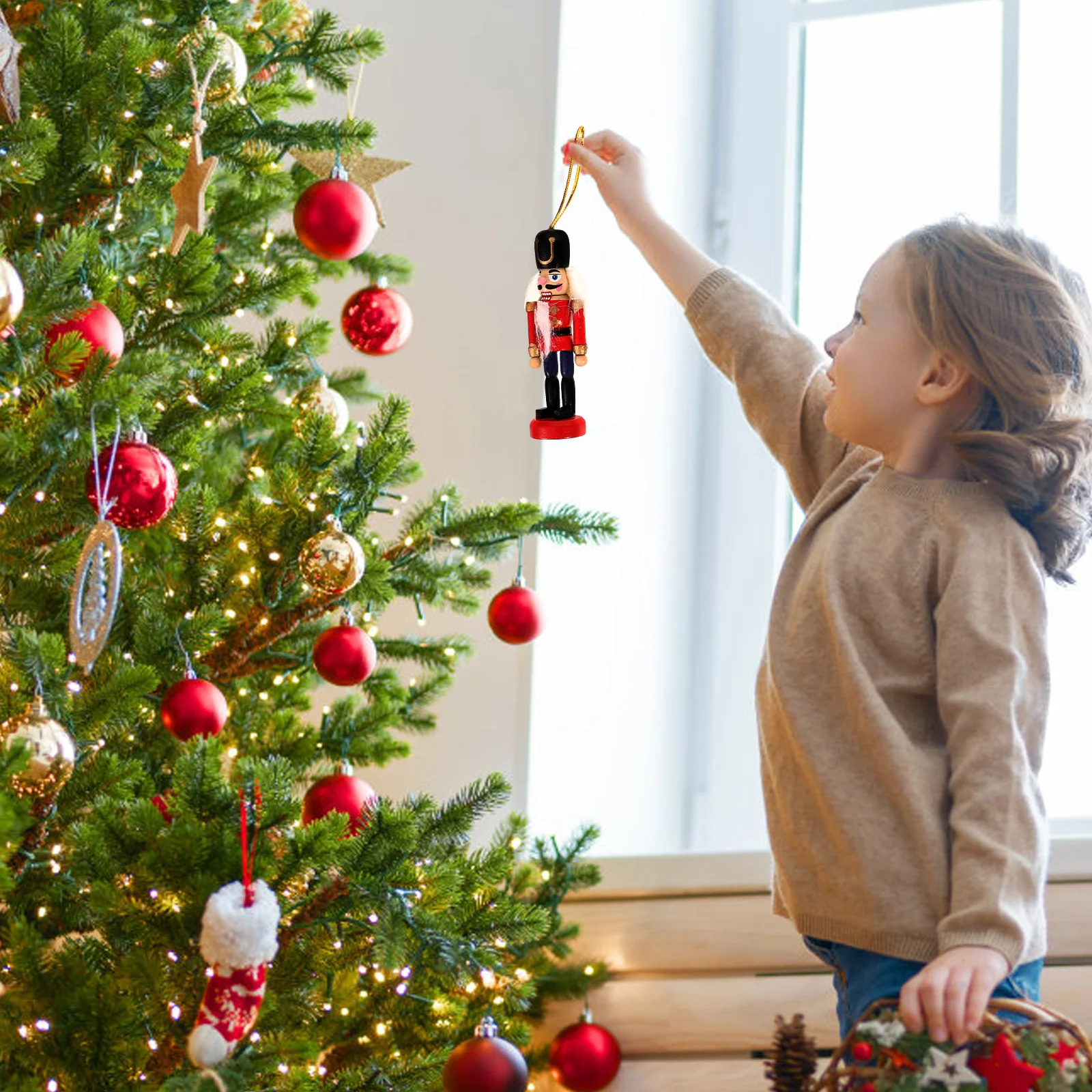 6 шт. подвеска Щелкунчик рождественские елочные украшения реквизит для