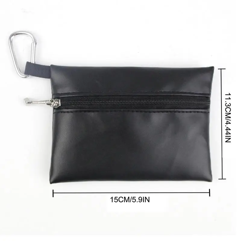 

Golf Ball Bag | PU Leather Golf Pouch Bag with Zipper Design | Sturdy Anti-Scratch Lightweight Gift for Golfer on Christmas or T