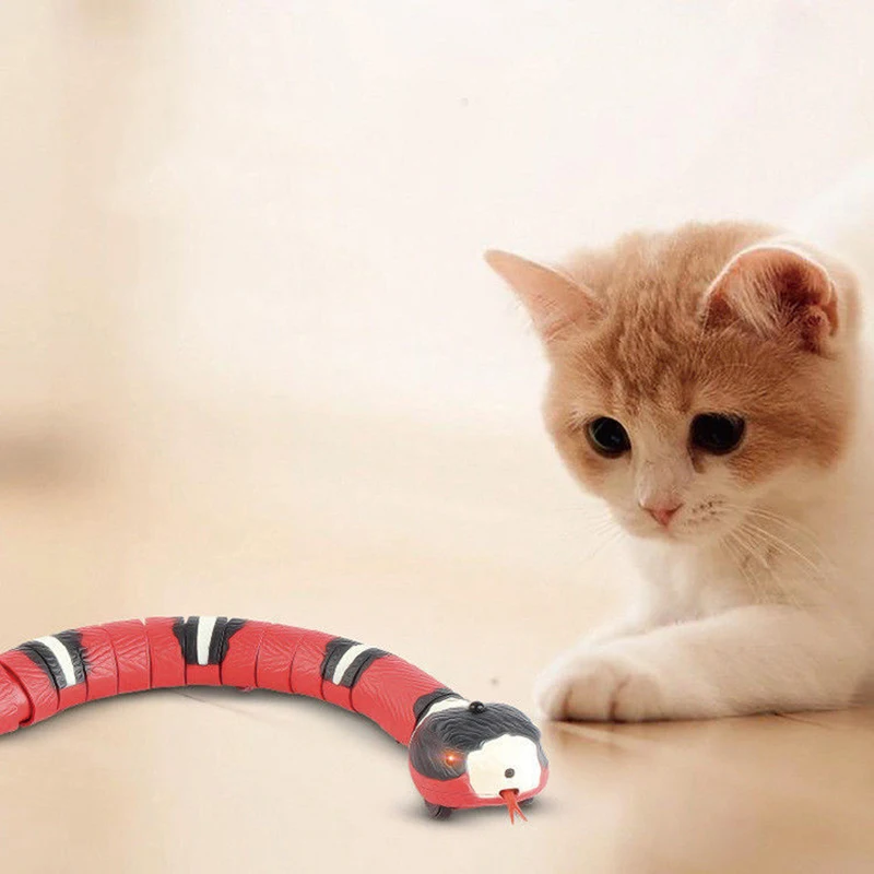 

Creative Intelligent Induction Electric Snake Cat Usb Charging Interactive Toys Pet Accessories Pet Toys Play Tools
