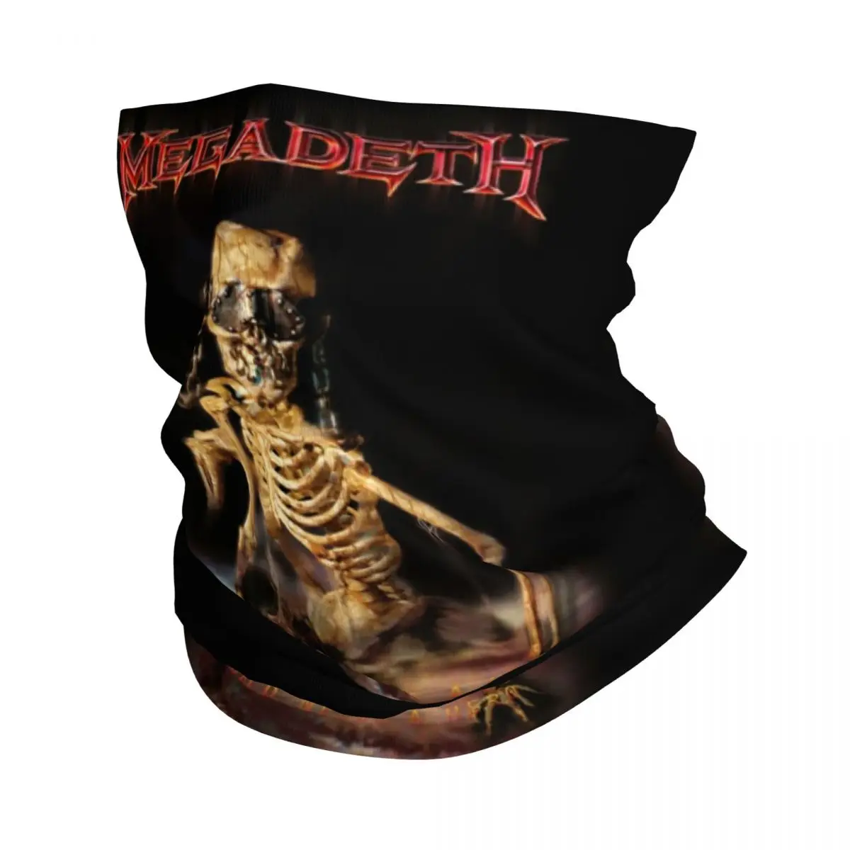 

Megadeths бандана рок-группы зимняя Шейная теплая Женская ветрозащитная повязка на лицо шарф для походов Tengkorak nyоборенкс повязка на голову