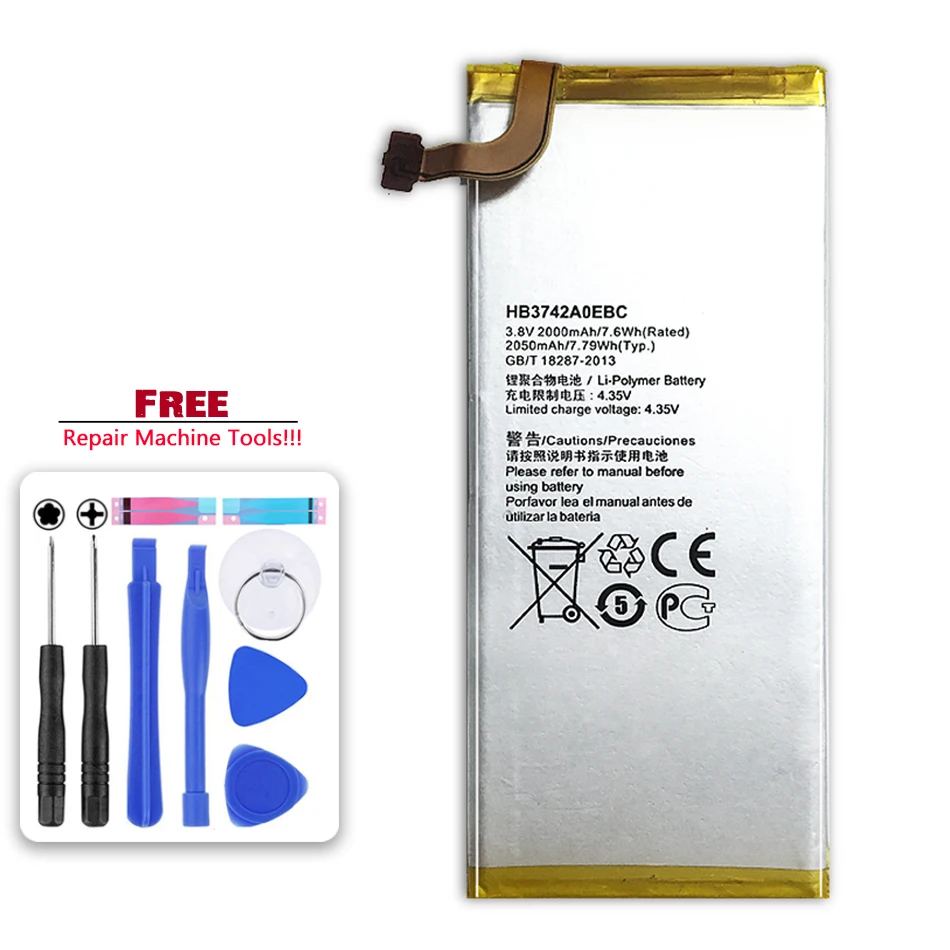 

HB3742A0EBC Battery for Huawei Ascend P6/ Ascend G6/ P6-U06 P6 U06 / p6-c00 P6 C00 / p6-T00 P6 T00 G620 G621 G620s G630