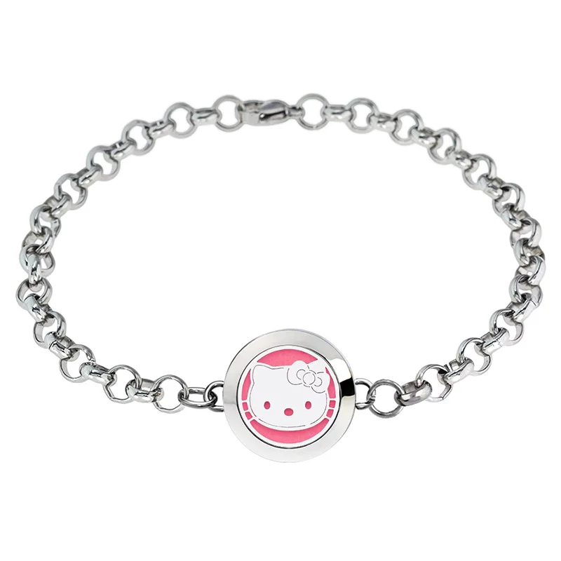 

Kawai Sanrio Плюшевые Милые Мультяшные котята, регулируемые аниме игрушки из нержавеющей стали для девочек, подарок на день рождения