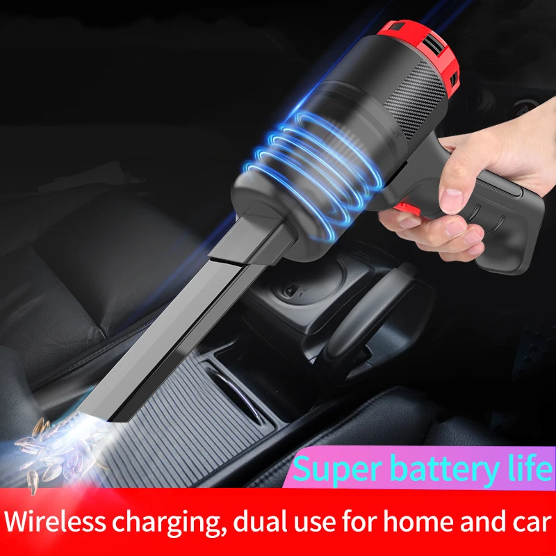 

3500Pa Portable Vacuum Cleaner Small 12V USB Wireless Charging Vacuum Cleaning Dust Hair Equipment Suitable For Home Cars