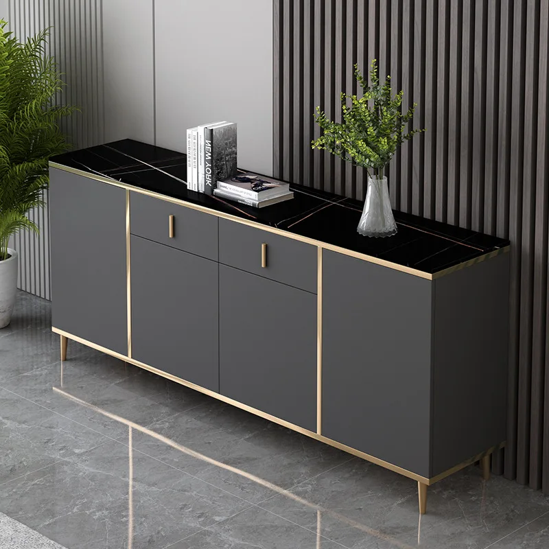 

Slate sideboard modern minimalist light luxury tea cabinet home wall locker sofa closet storage partition cabinet