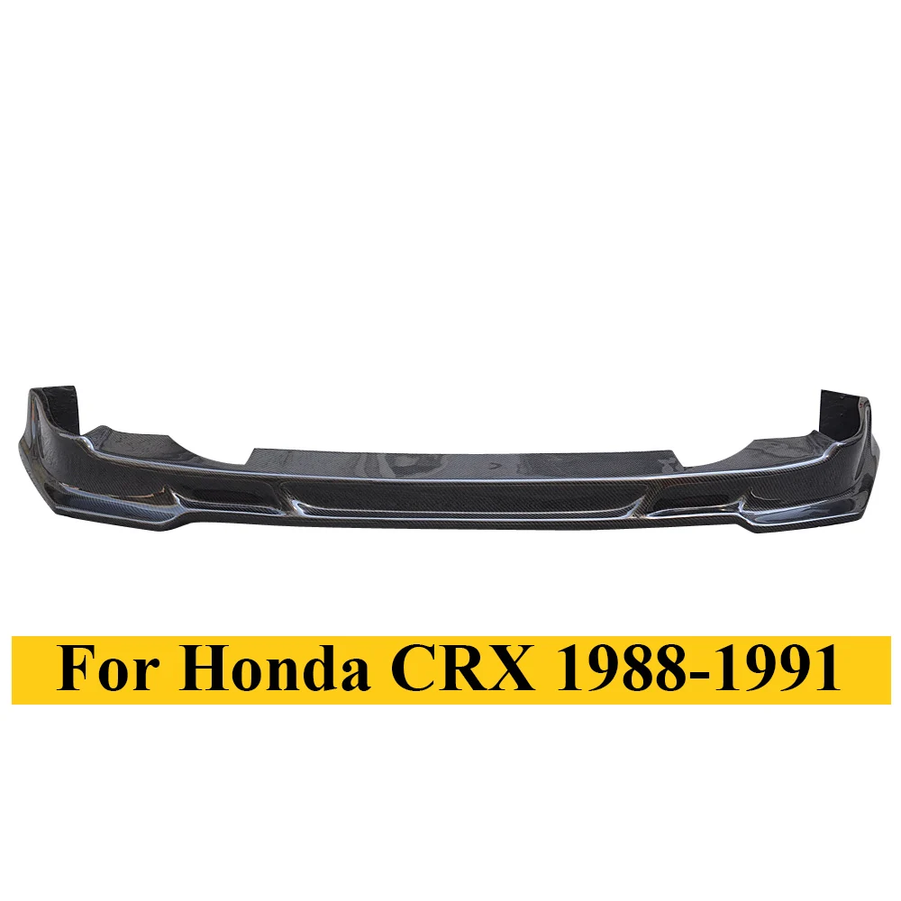 For Honda CRX 1988-1991 Carbon Fiber Front Bumper Lip Spoiler Auto Tuning
