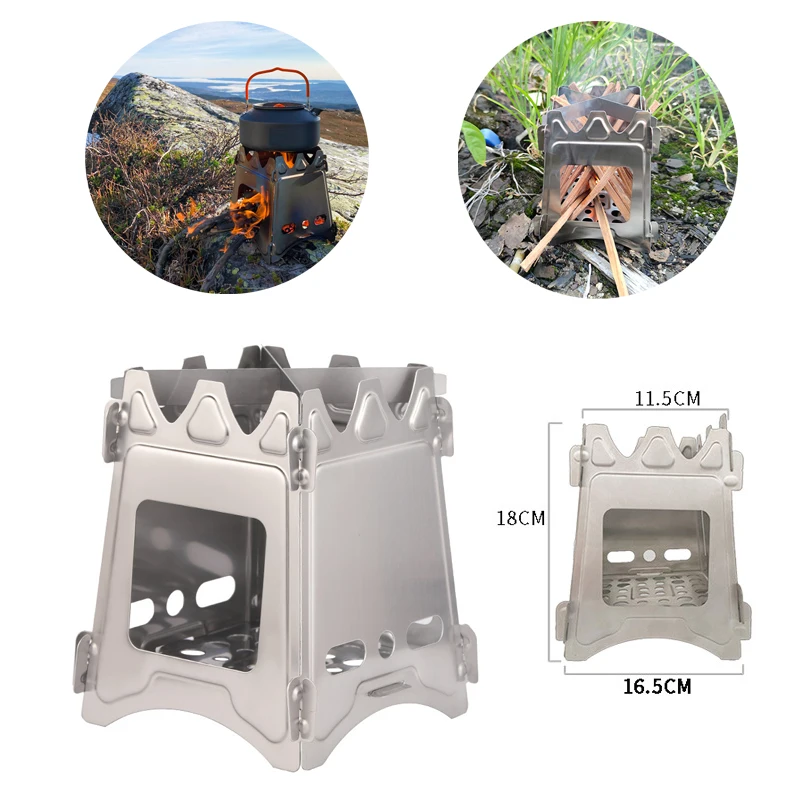 

Camping picnic outdoor tableware tools portable titanium stove tourist burner tourist cooker outdoor survival hiking supplies