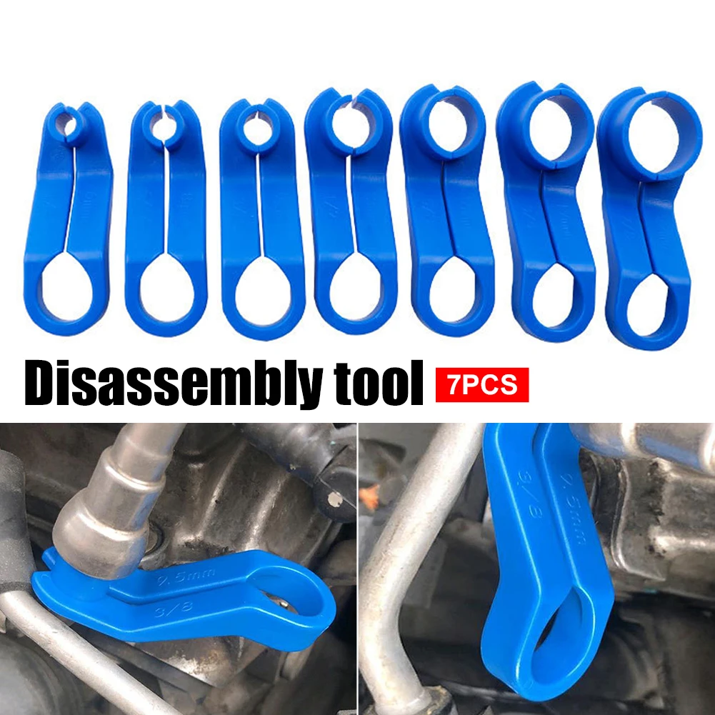 

7PCS AC Fuel Line Disconnect Tool Set Air Conditioner Transmission Oil Cooler Line Tools Car Auto AC Line Disconnect Tool 7 Size