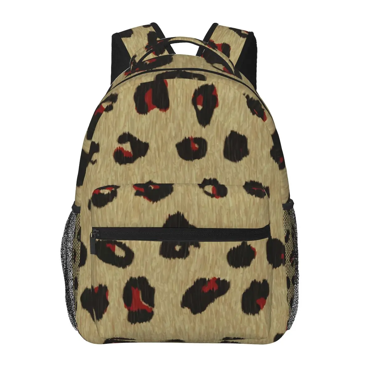 

Teen School Bag for Girls Boys Backpack Bookbag Middle Student Schoolbag Leopard Stains Background Bagpack