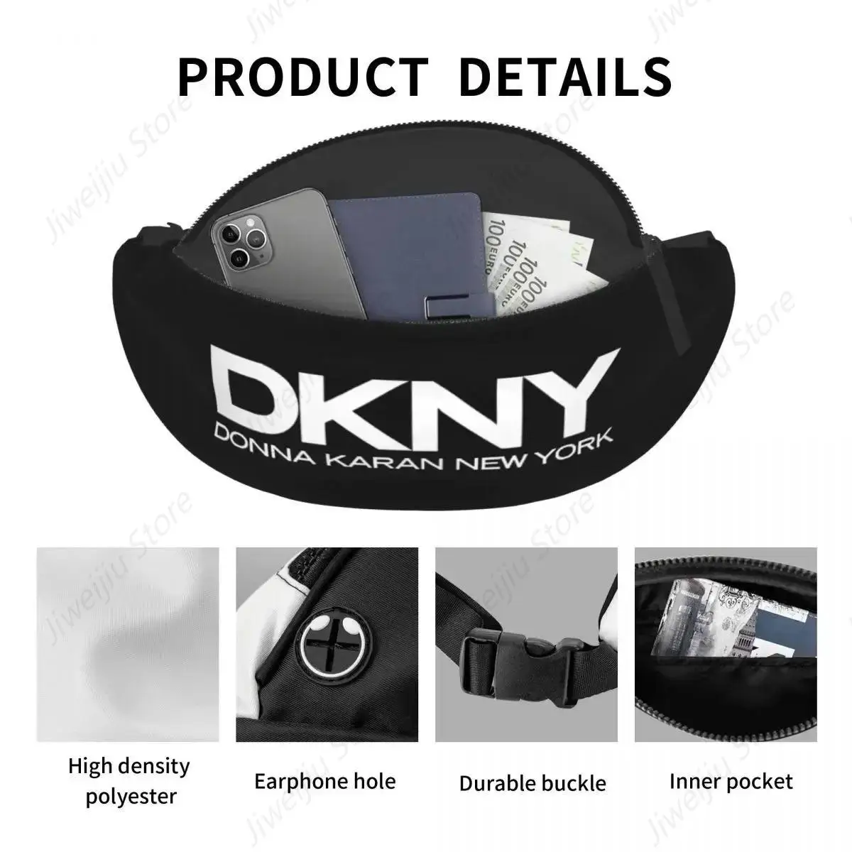 Белая поясная сумка DKNYs для женщин и мужчин через плечо на заказ путешествий