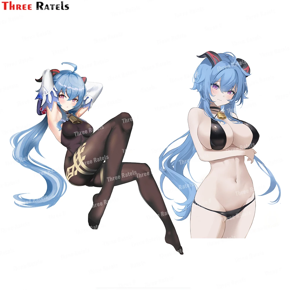 

Three Ratels H917 Ganyu Genshin Impact Car Stickers And Decals For Fuel Tank Cap Trunk Bumper Decoration
