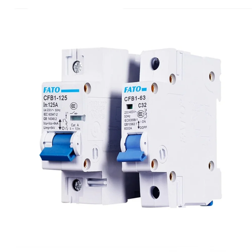 Huatong CFB1 воздушный выключатель маленький автоматический 63a 80A 125A Бытовой Воздушный