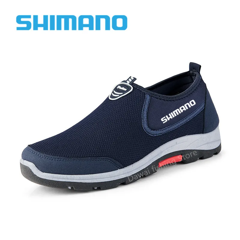 

Мужские легкие кроссовки SHIMANO, дышащие сетчатые, Повседневная прогулочная обувь, Нескользящие, для рыбалки, лето 2022