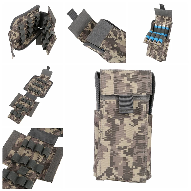 

Tactical Molle Gauge Magazine Ammo Shells Bag Hunting Magazine Pouches CS Field Portable Outdoor Bags