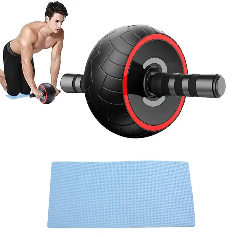 

Ab Roller Ab Workout Equipment Exercise Wheels For Abs & Core Strength Training Home Gym Fitness Machine With Knee Pad