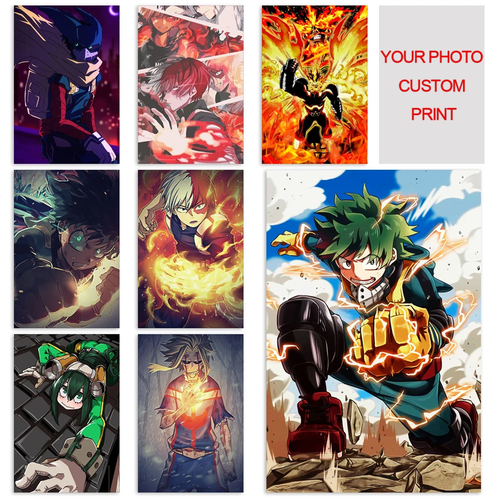 

Картины на холсте моя геройская академия, HD печатная картина, настенное искусство, Постер Midoriya Izuku, Современный домашний декор, модульные ка...