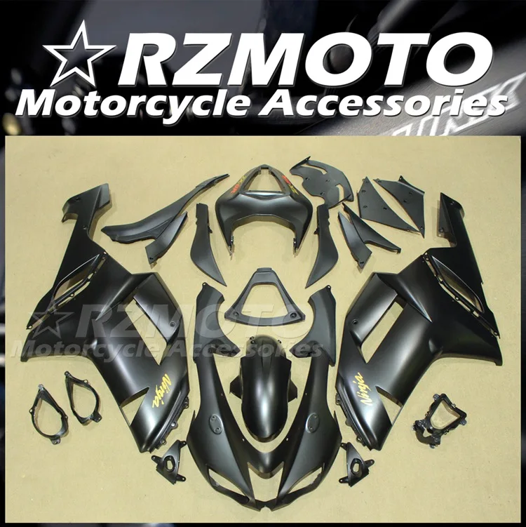 

Стильные новые комплекты обтекателей из АБС-пластика, подходят для Kawasaki Ninja ZX-6R ZX6R 636 2007 2008 07 08, комплект обтекателей матового черного цвета