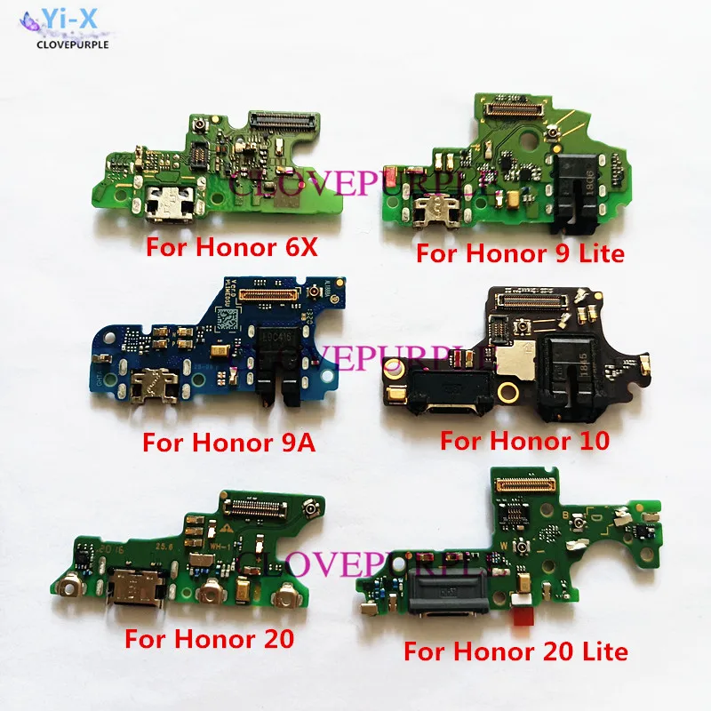 

10 шт./лот оригинальный USB-порт для подключения док-станции зарядное устройство для Huawei Honor 6x9 Lite 9A 10 20 Lite запасные части