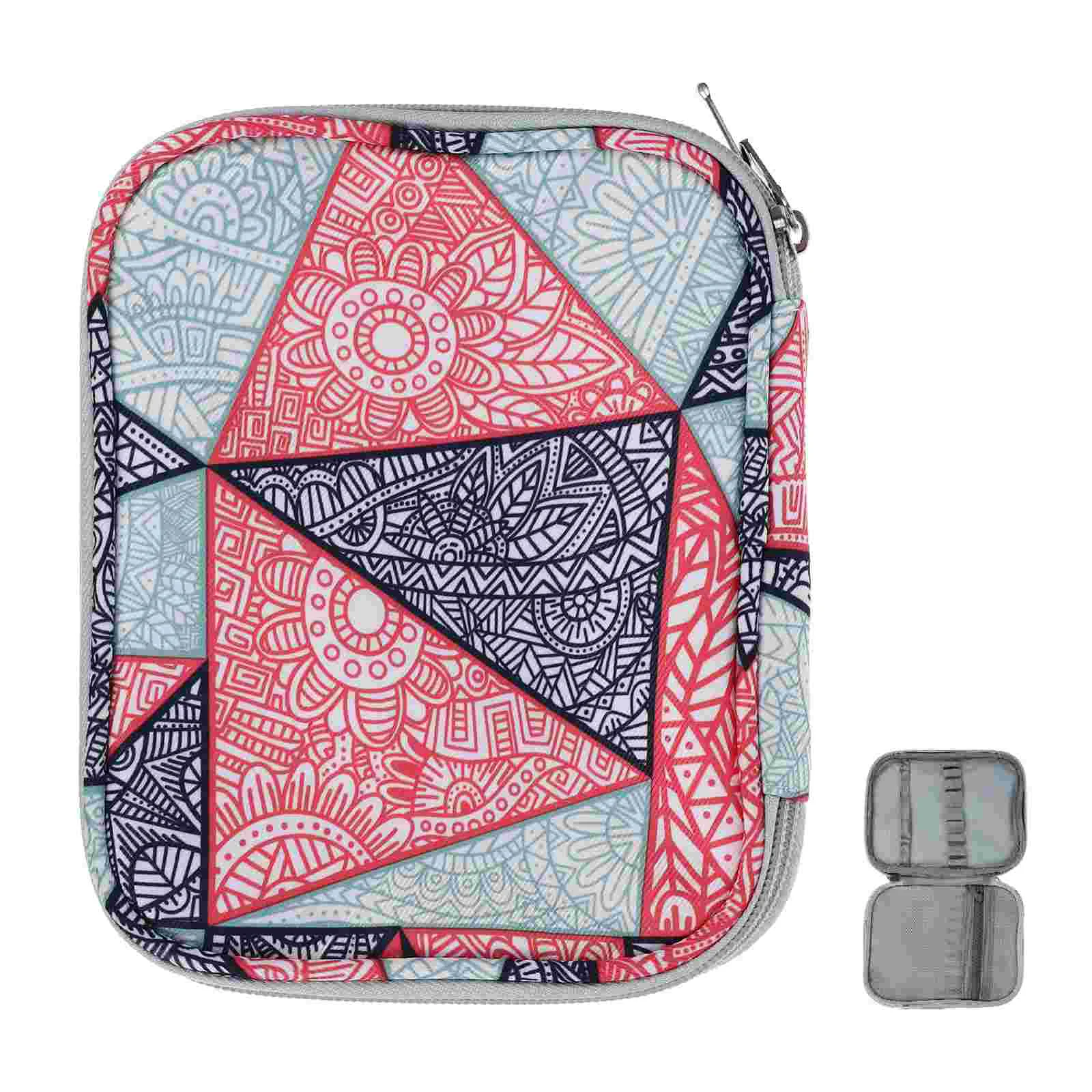 

Needles Crochet Organizer Storage Knitting Sewing Decorative Large Case Hook Accessories Tools Capacity Circular Zipper Empty