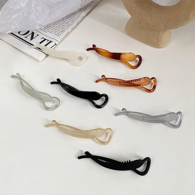 

Banana Clip Vertical Clip Ponytail Hairpin Hairpin Pleated Women Headdress One Word Clip Hair Accessories
