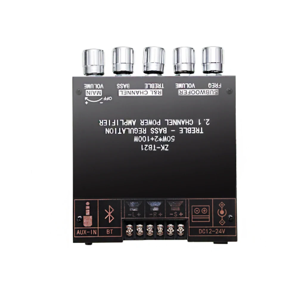 ZK-TB21 TPA3116D2 bluetooth 5 0 панель усилителя сабвуфера 50 Вт x2 + 100 2 1 каналов мощность аудио