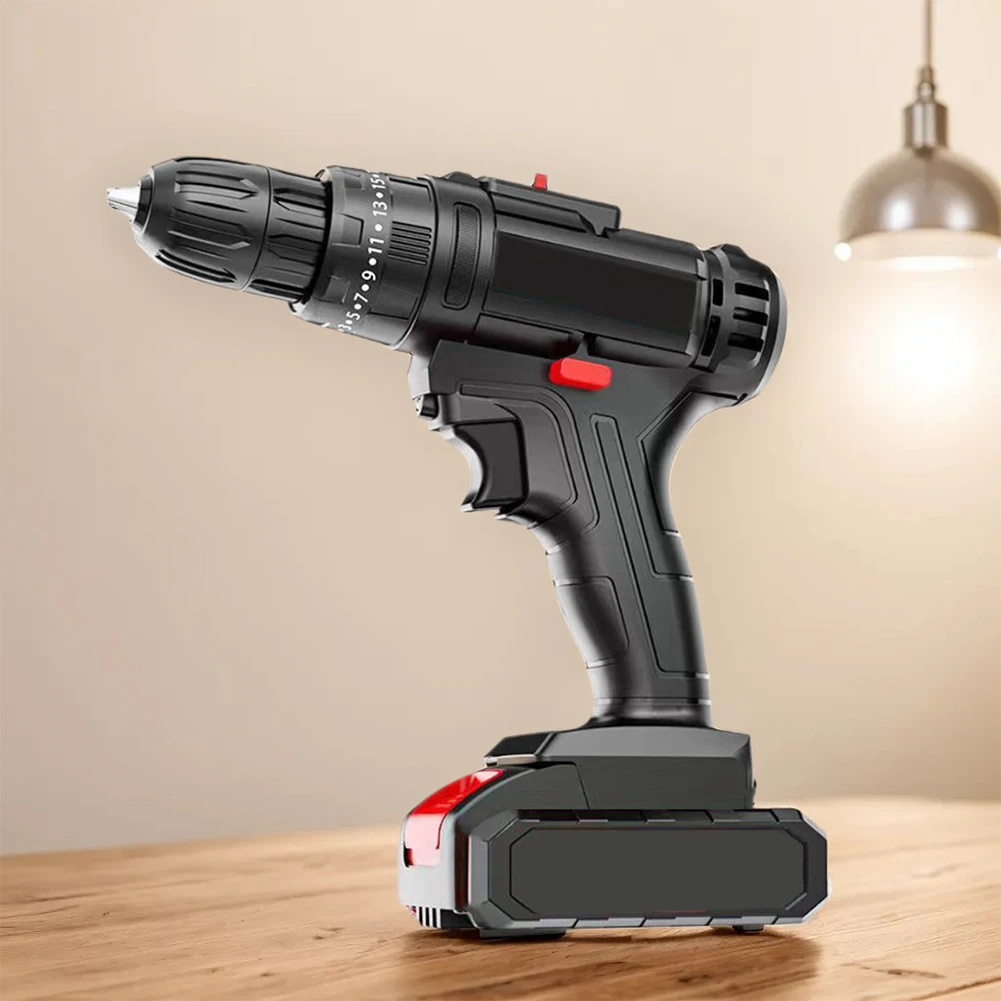 Electric Drill Cordless Driver Multi-Function Screwdriver Variable Speed Power Kit for Furnishing