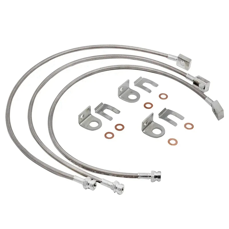 Автомобильные расширенные нержавеющие тормозные линии для Jeep Wrangler TJ YJ 84-01 Cherokee XJ