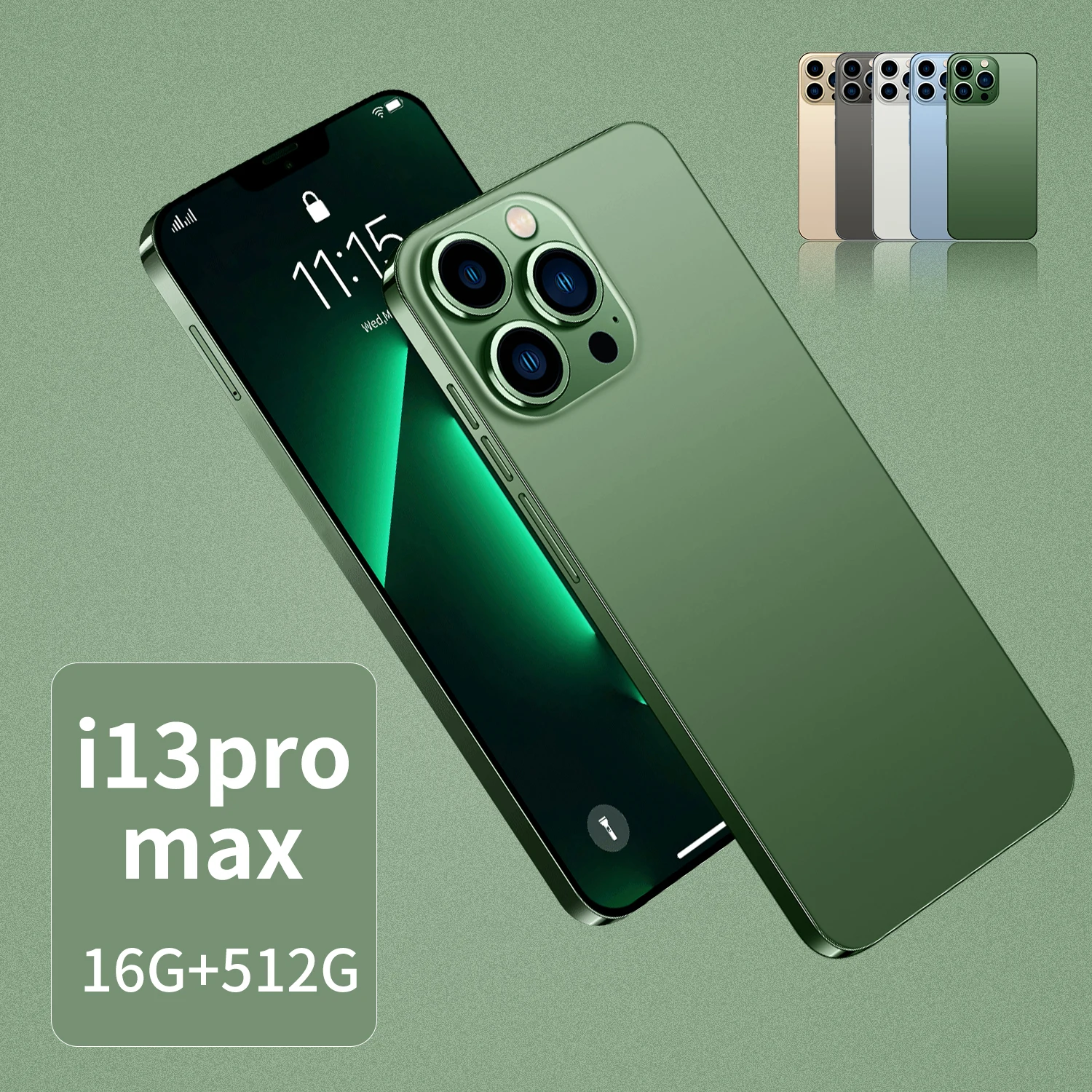 

Phones 6.7 Inch U Screen 5G Smartphone 16GB+512GB Apple IPhone 13 Pro Max Cellphone Samsung Huawei Mobilephone Celular