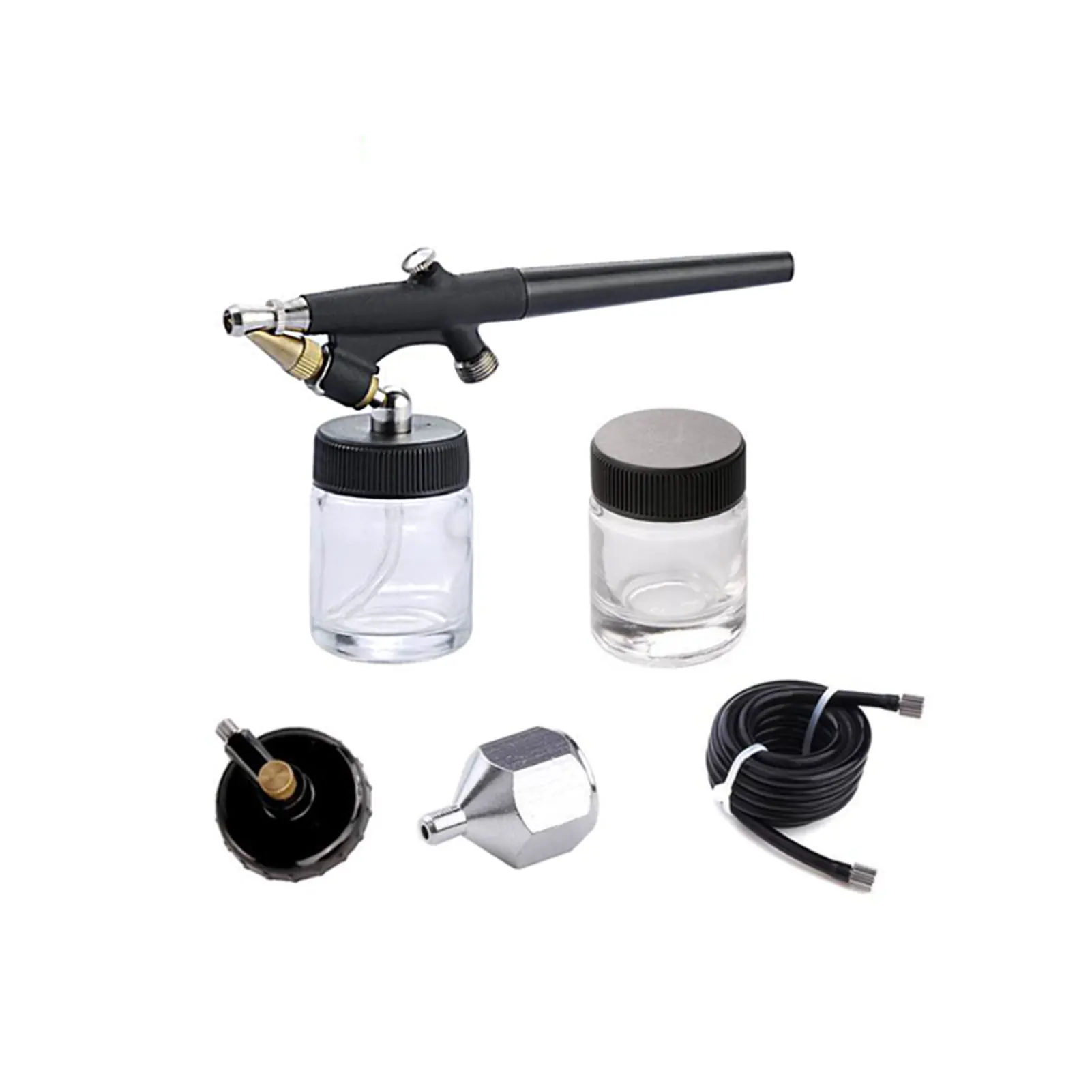 

Siphon Feed Makeup Art 0.8mm Nozzle Airbrush Paint Kit Single Action Painting Hobby Manicure Mini Spray Tattoo High Atomizing