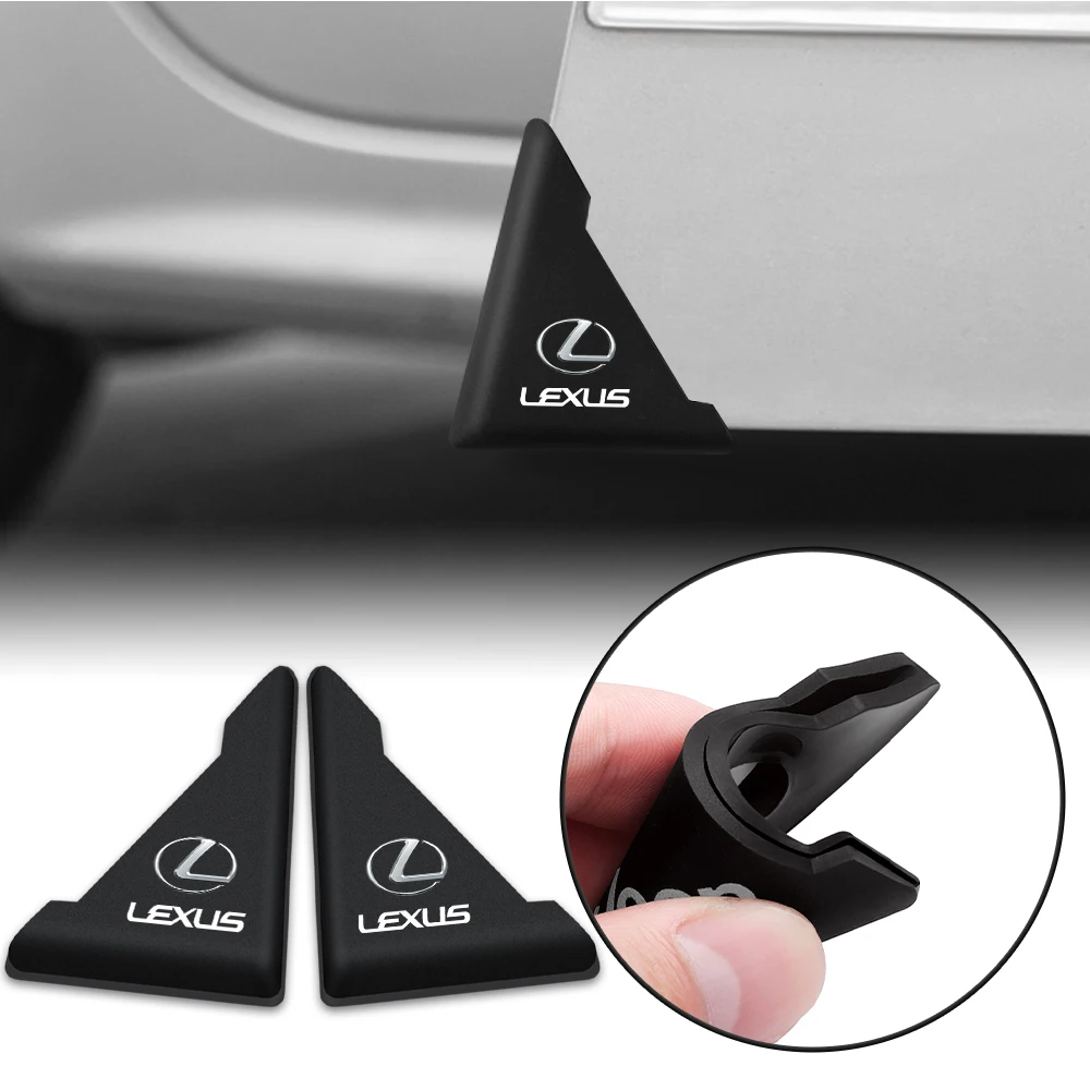 

2pcs Silicone Car Door Corner Scratch Protector Cover Crash Bumper For Lexus IS250 LX570 IS200 CT200h LS430 IS300 RX450h GS300