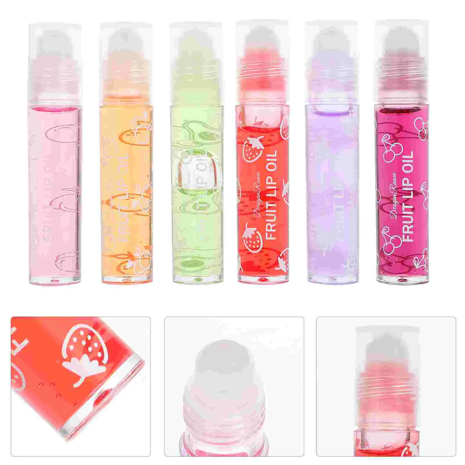 

Lip Gloss Oil Moisturizing Lipstick Protector Balm Fruit Pomade Transparent Liquid Lotion Water Glosses Flavored Roller