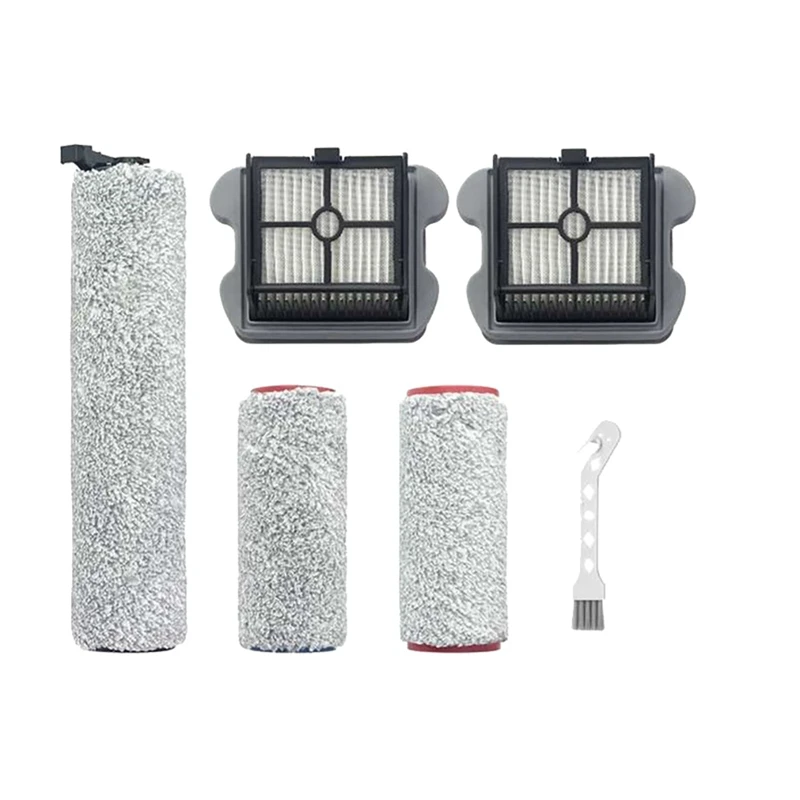 

6 Pcs For Roborock U10 Wireless Floor Scrubber Vacuum Cleaner Accessories Roller Brush Washable Hepa Filter Parts