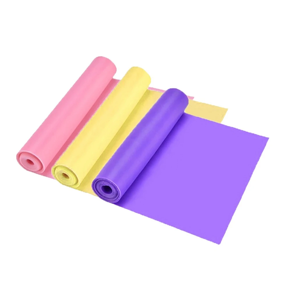 

3PC Light/Medium/Heavy Yoga Pilates Stretch Resistance Band Exercise Fitness Band Training Elastic Exercise Rubber 150cm
