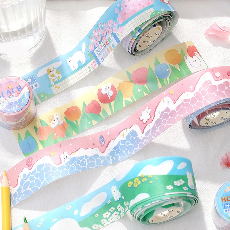 

Декоративная Маскировочная лента Washi для рукоделия, скрапбукинга, журнала