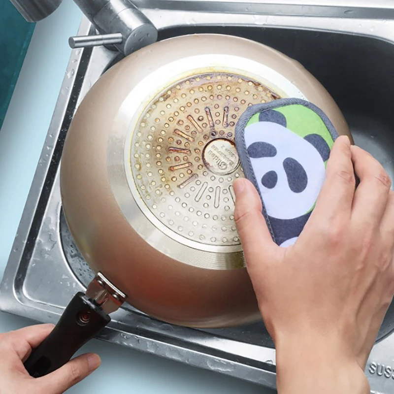 

Губка для бытовой чистки Wipe кухонная антипригарная масляная щетка вытирать горшок для мытья посуда уборки щетки