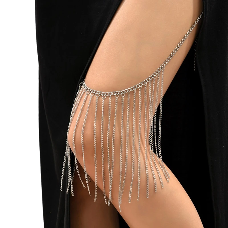 

Trendy Dangle Multi Layer Leg Chain Women Gothic Style Thigh Chain Sexy Jewelry
