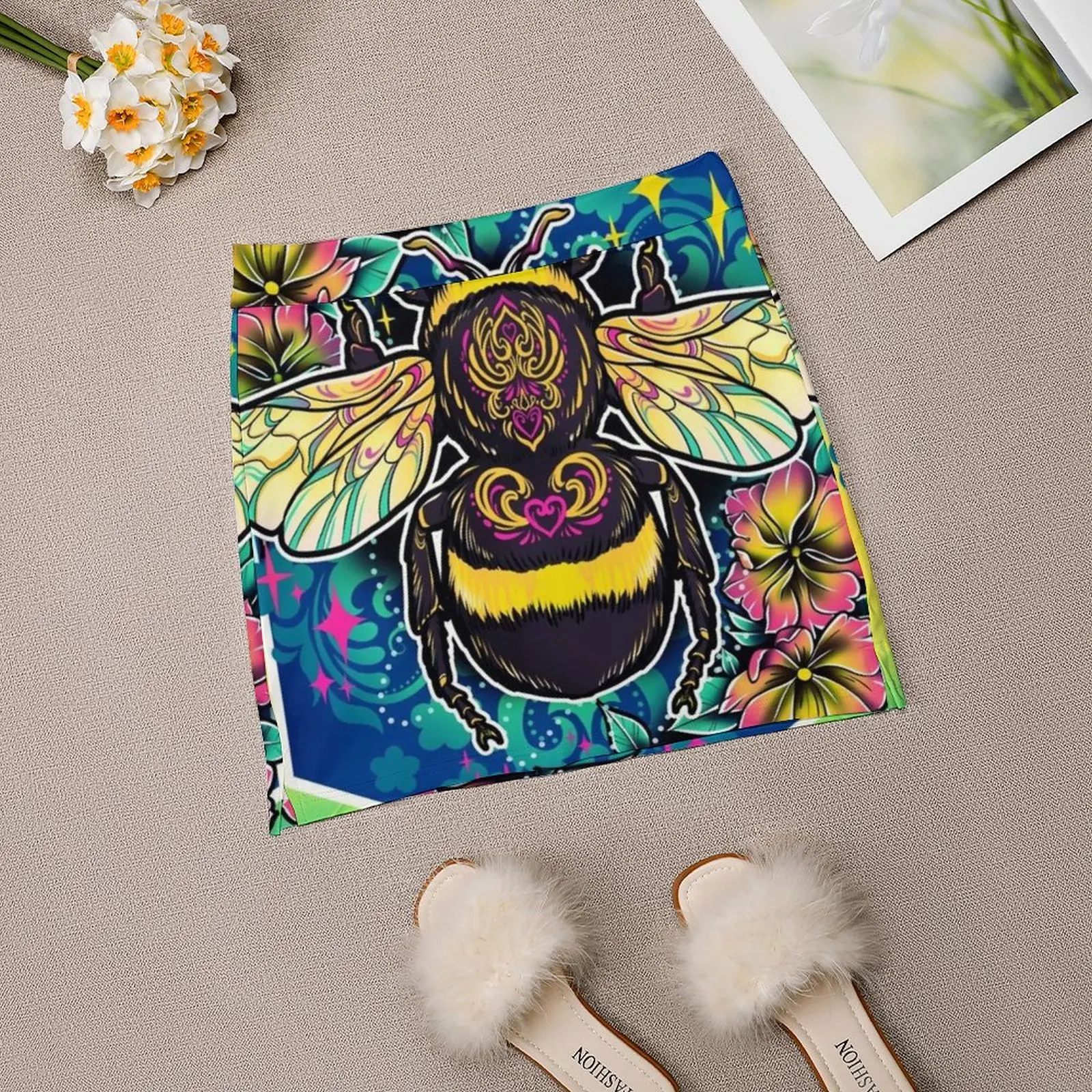 Женская юбка Эстетические юбки Новая мода Короткие Цифровой рисунок Вектор Adobe