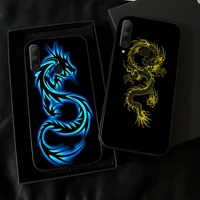 fashion dragon animal pattern phone case for huawei honor 9x 8x pro for honor 10x lite funda silicone cover coque black soft