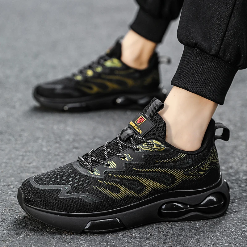 SENTA Air Cushion Jogging Sports Shoes Men Runnings Shoes Mesh Brand Sneakers Men Outdoor Breathable Walking Shoes Male Footwear