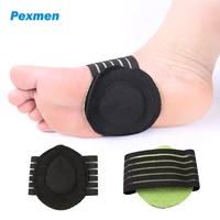 pexmen 2pcs arch support brace compression cushioned plantar fasciitis sleeves for pain relief sore flat feet heel spurs