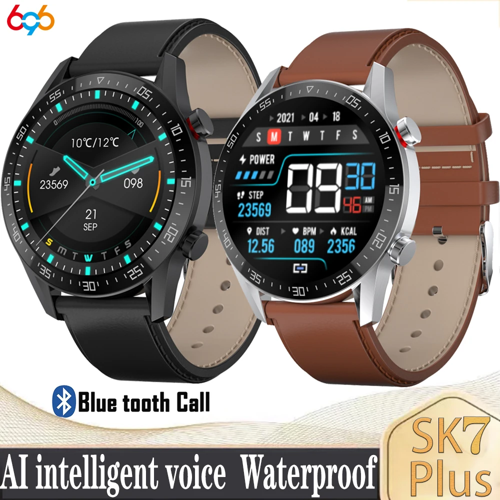 

Смарт-часы SK7 PLUS с поддержкой Bluetooth, голосовым и фитнес-трекером