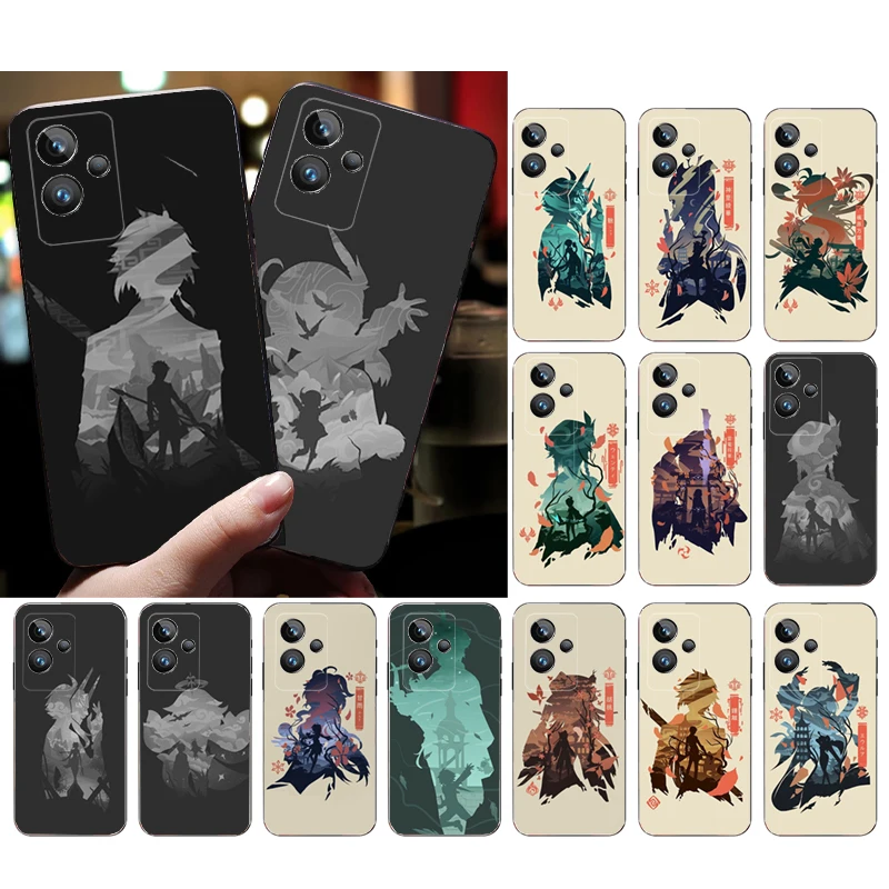 

Phone Case for OPPO Realme GT 2 Pro X2 Pro XT C25S 9 8 7 6 Pro 6i GT Master C3 C21 C21Y C11 X3 SuperZoom Anime Genshin Impact