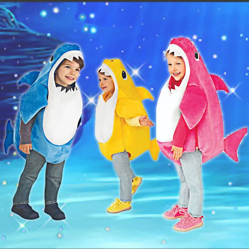 Детская семейная одежда для малышей акулы мальчиков и девочек унисекс детские