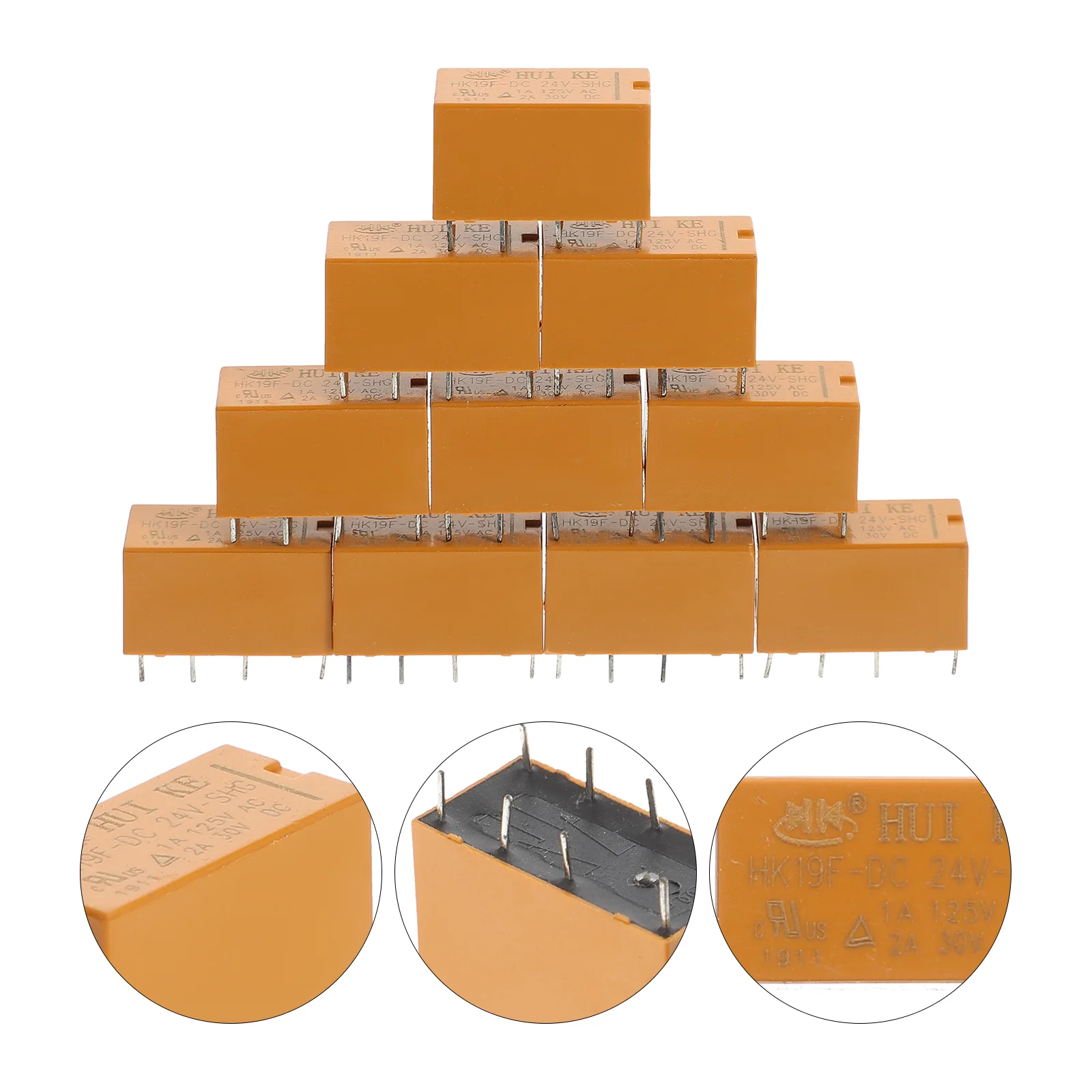 10 шт. 24 В реле напряжения DPDT модуль для замены электроники DIY с фиксацией