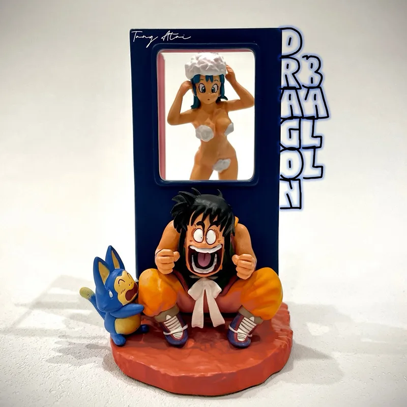 Фото Коллекция аниме-фигурок Dragon Ball, 9 см, модель из ПВХ, Ямча и Бульма, унисекс, Коллекционная игрушка, статуя для фанатов №1