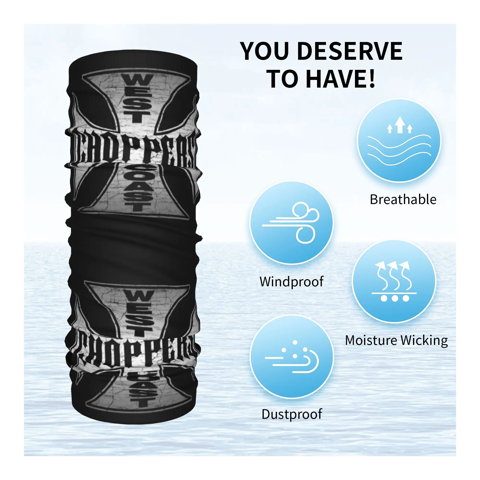 Изготовленная на заказ бандана с железным крестом западном побережье зимняя