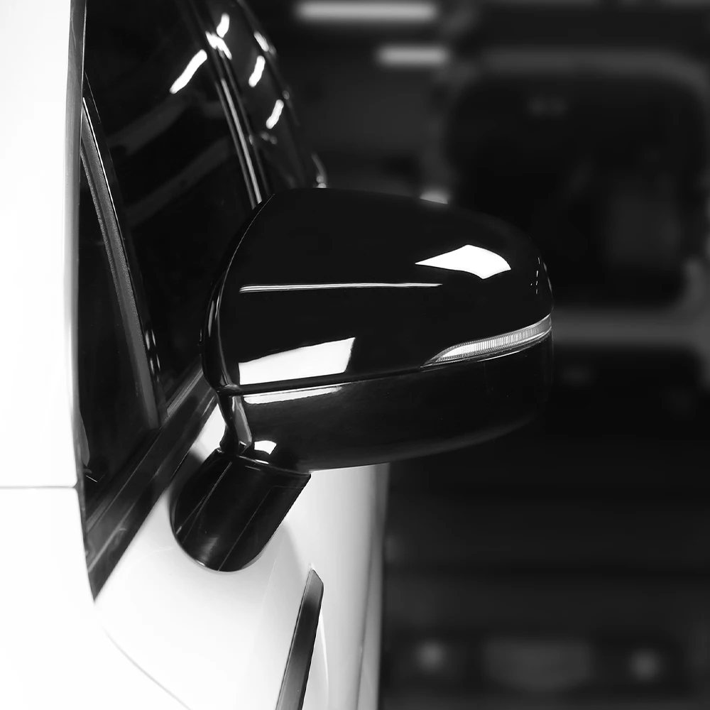 Фото Для тюнинга Kia Sorento MQ4 2021-2026 крышка зеркала автомобильные внешние аксессуары ярко-черная крышка зеркала заднего вида боковые крышки №4