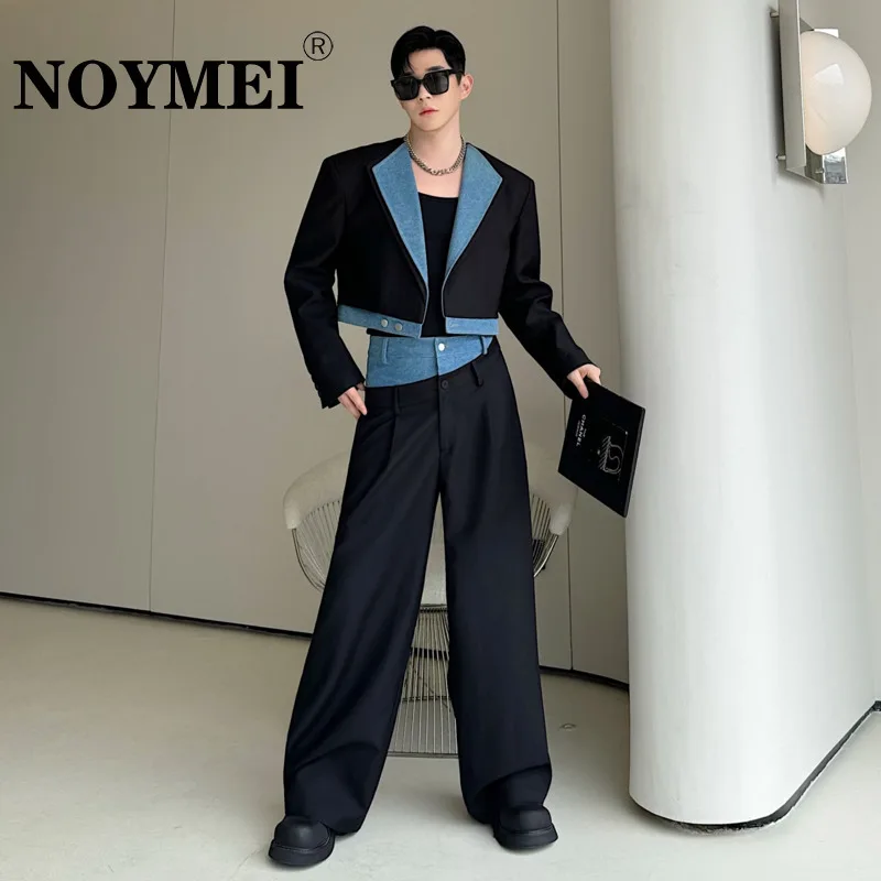 Новинка Осень 2024 мужские комплекты из двух предметов NOYMEI Джинсовый блейзер с