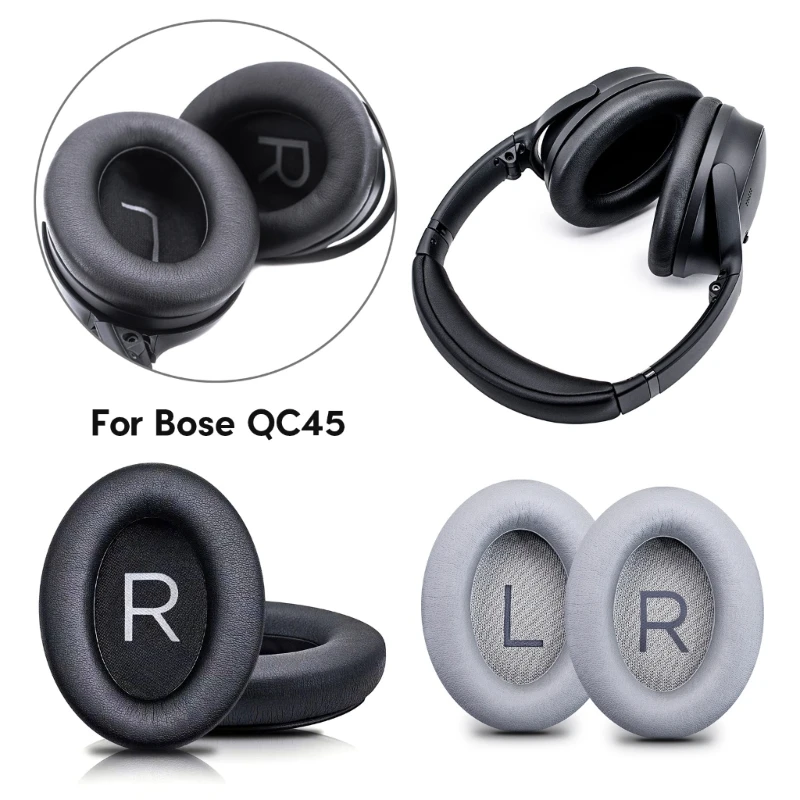 

Soft and Elastic Ear Pads Ear Cushions for QC45/QC35 Headphones Earpads Block Noise, Improve Sound Quality Sleeve Drop Shipping