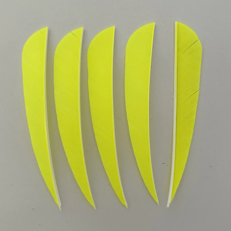 50 шт. 4-дюймовые перья индейки для травления стрел левое крыло параболические