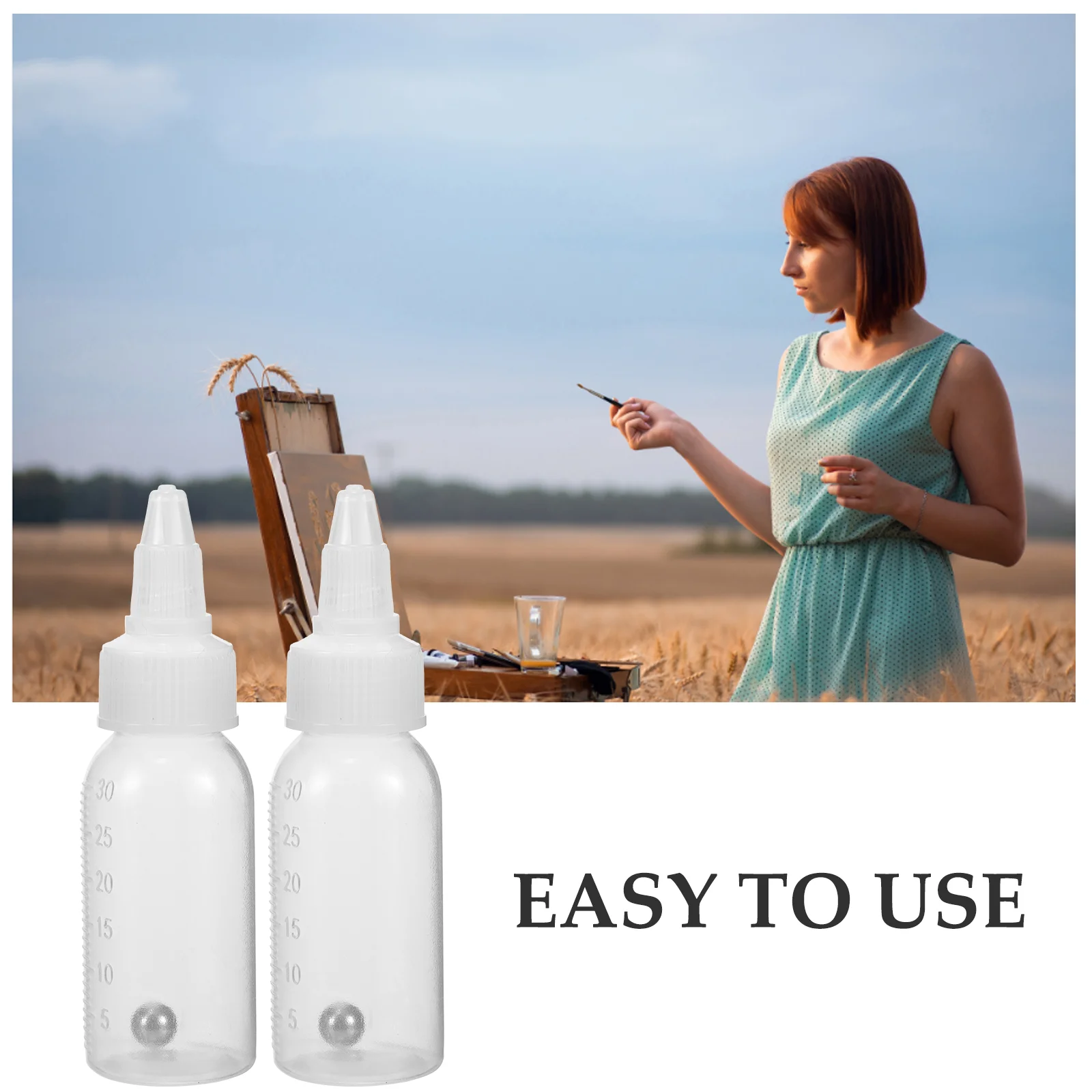 Бутылка для аэрографа масляная палитра дозирующие бутылки порционный дозатор